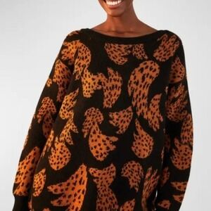 Farm Rio Black Bananica Sweater - Size Medium